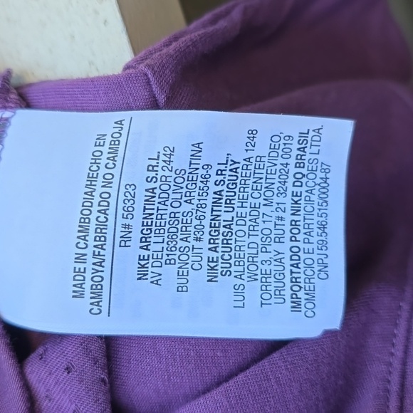 Nike T-shirt Nike W NK BRTHE TAILWIND TOP SS purple perforated S - Picture 11 of 15